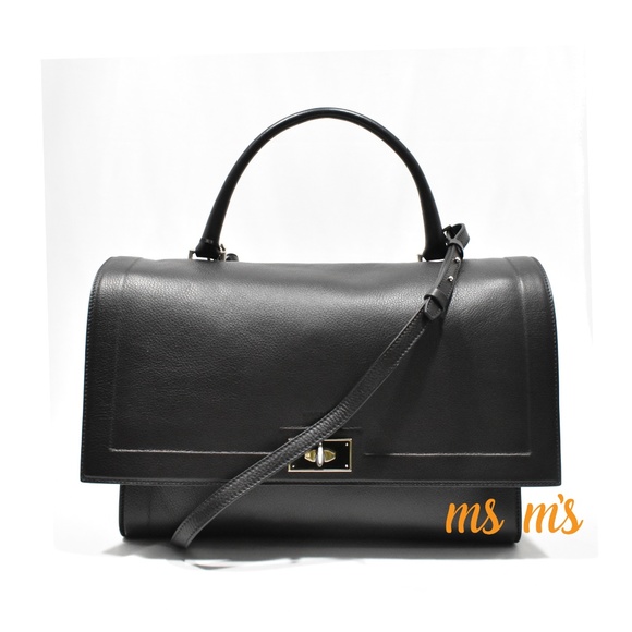 NWT GIVENCHY large black leather Shark tote - Picture 2 of 8